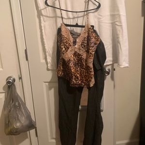 Pants and Silk blouse